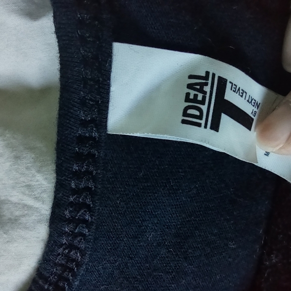 black racerback tank top with "OMG I'M LIKE LITERALLY DEAD" design size medium - Picture 4 of 4